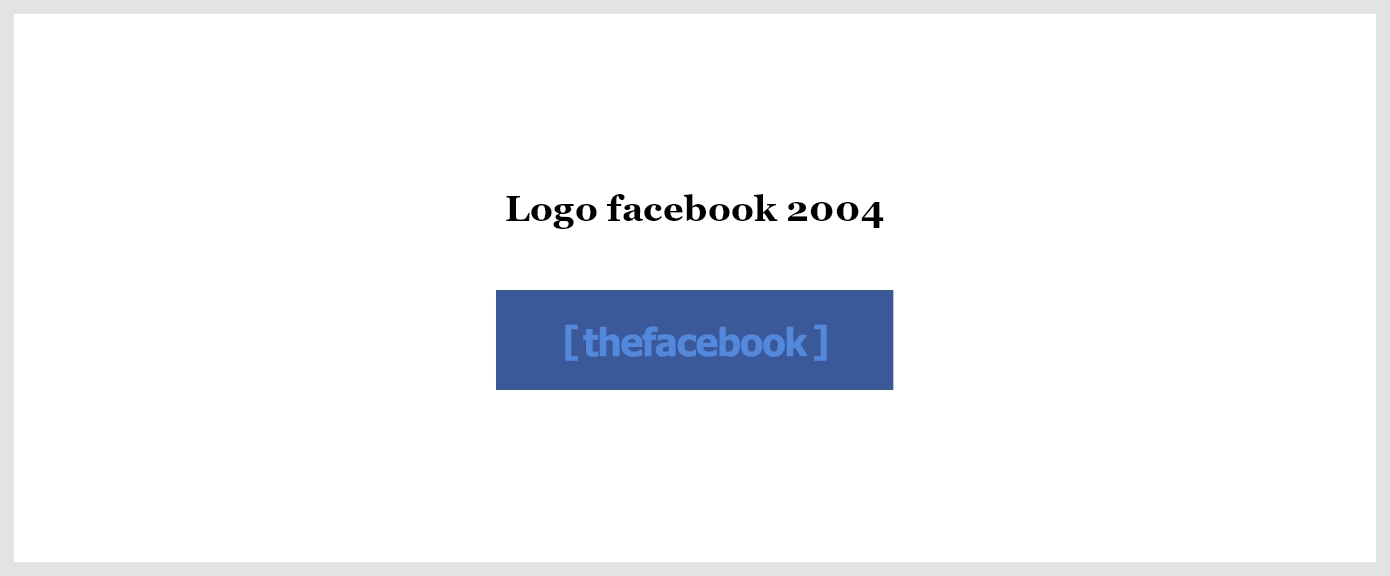 logo facebook 2004 "thefacebook"
